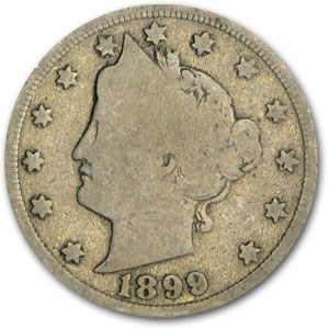 1899 Liberty Head V Nickel Good+ 1899 Liberty Head V Nickel Good+